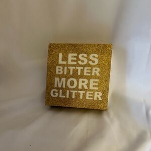 Small glitter sign